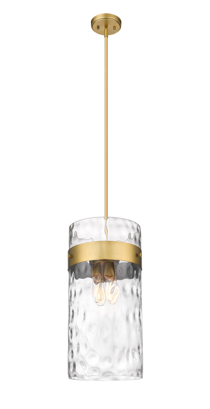 Fontaine 4 Light 13" Pendant in Rubbed Brass