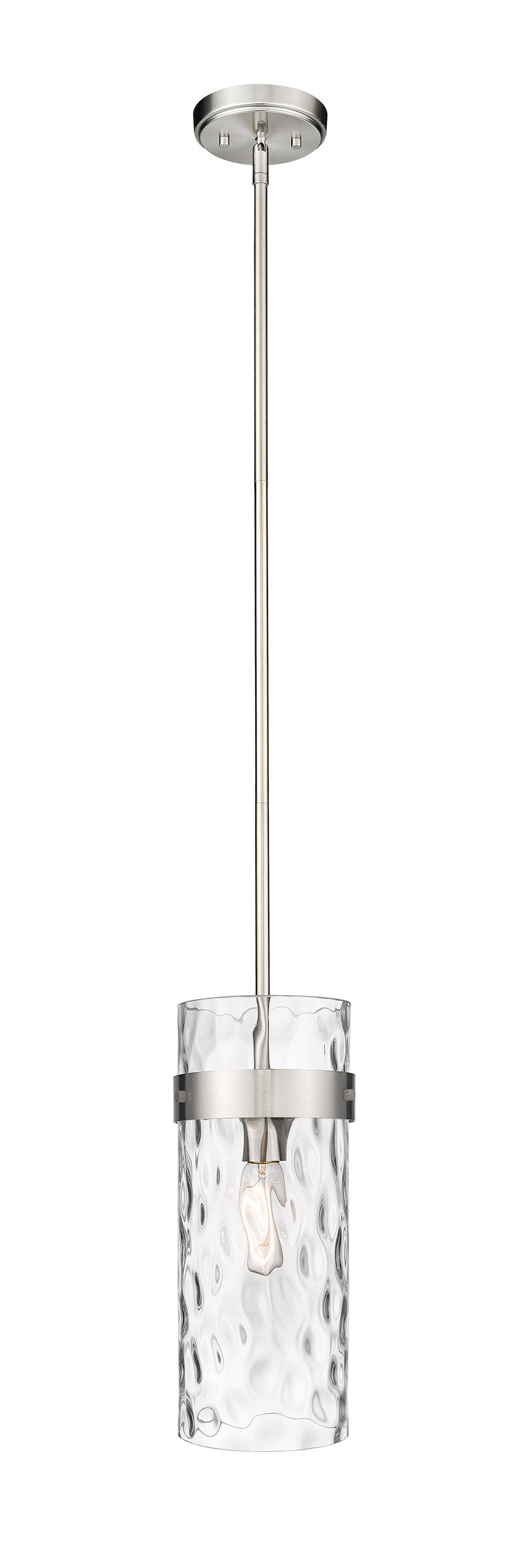 Fontaine 1 Light 6.5" Pendant in Brushed Nickel