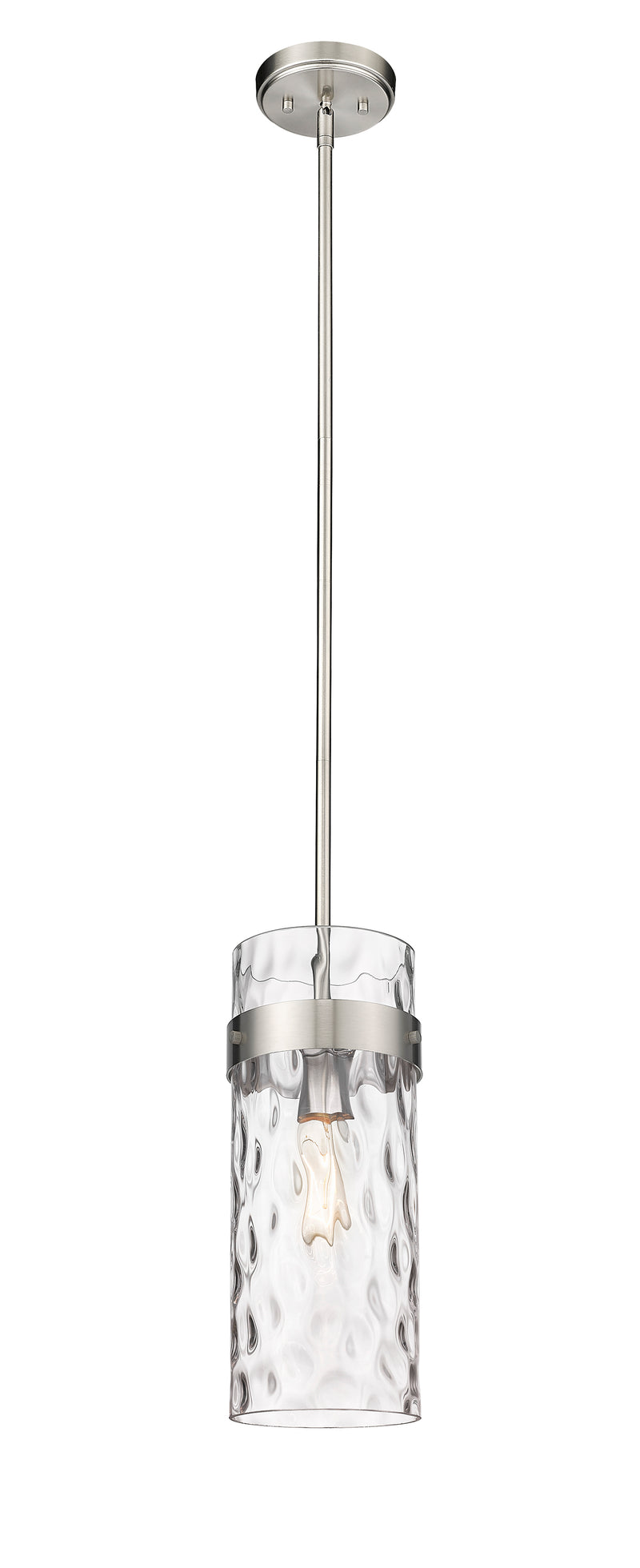 Fontaine 1 Light 6.5" Pendant in Brushed Nickel