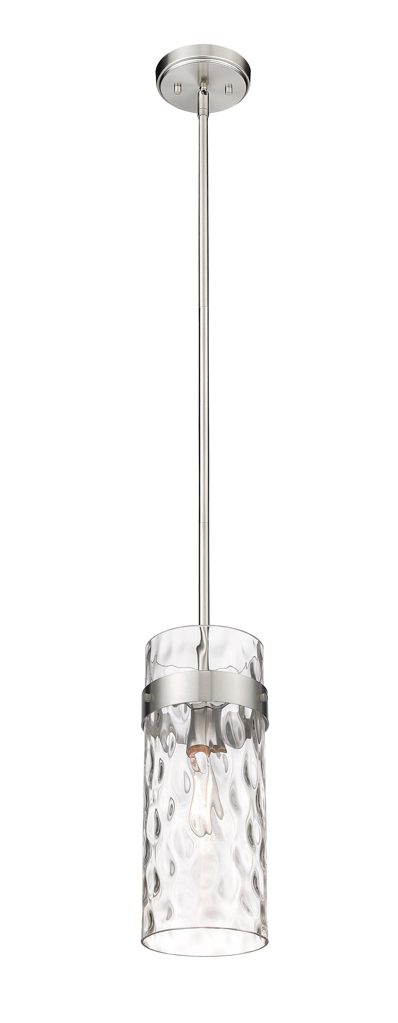 Fontaine 1 Light 6.5" Pendant in Brushed Nickel