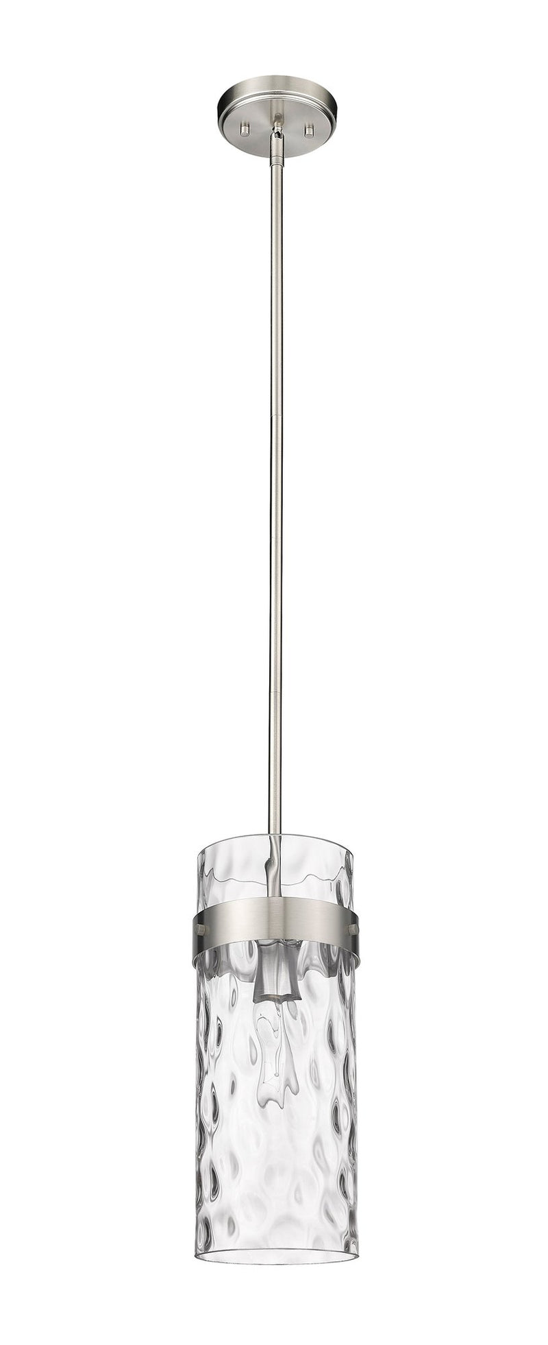 Fontaine 1 Light 6.5" Pendant in Brushed Nickel