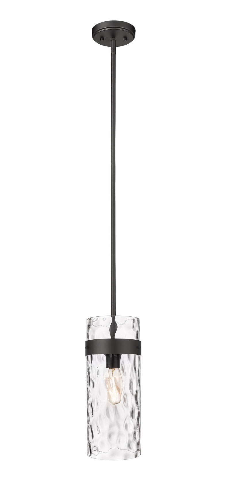 Fontaine 1 Light 6.5" Pendant in Matte Black
