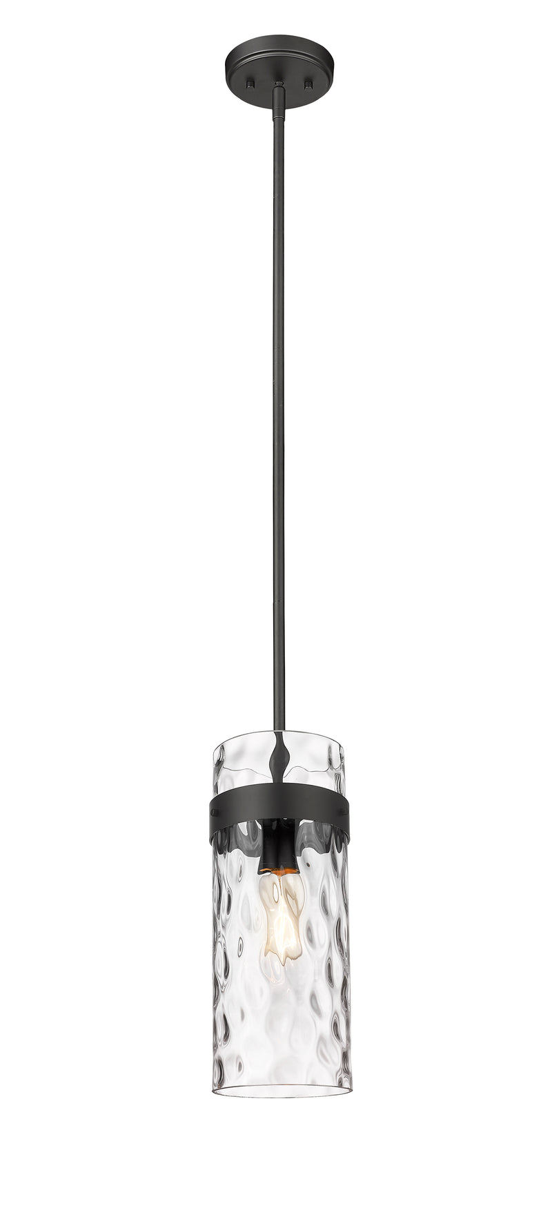 Fontaine 1 Light 6.5" Pendant in Matte Black
