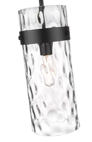Fontaine 1 Light 6.5" Pendant in Matte Black