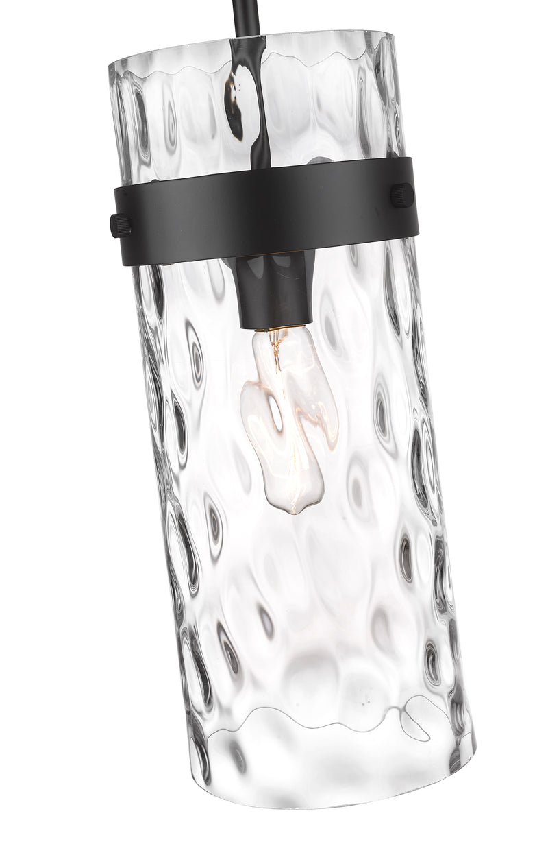 Fontaine 1 Light 6.5" Pendant in Matte Black