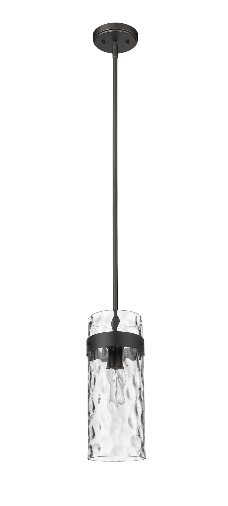 Fontaine 1 Light 6.5" Pendant in Matte Black