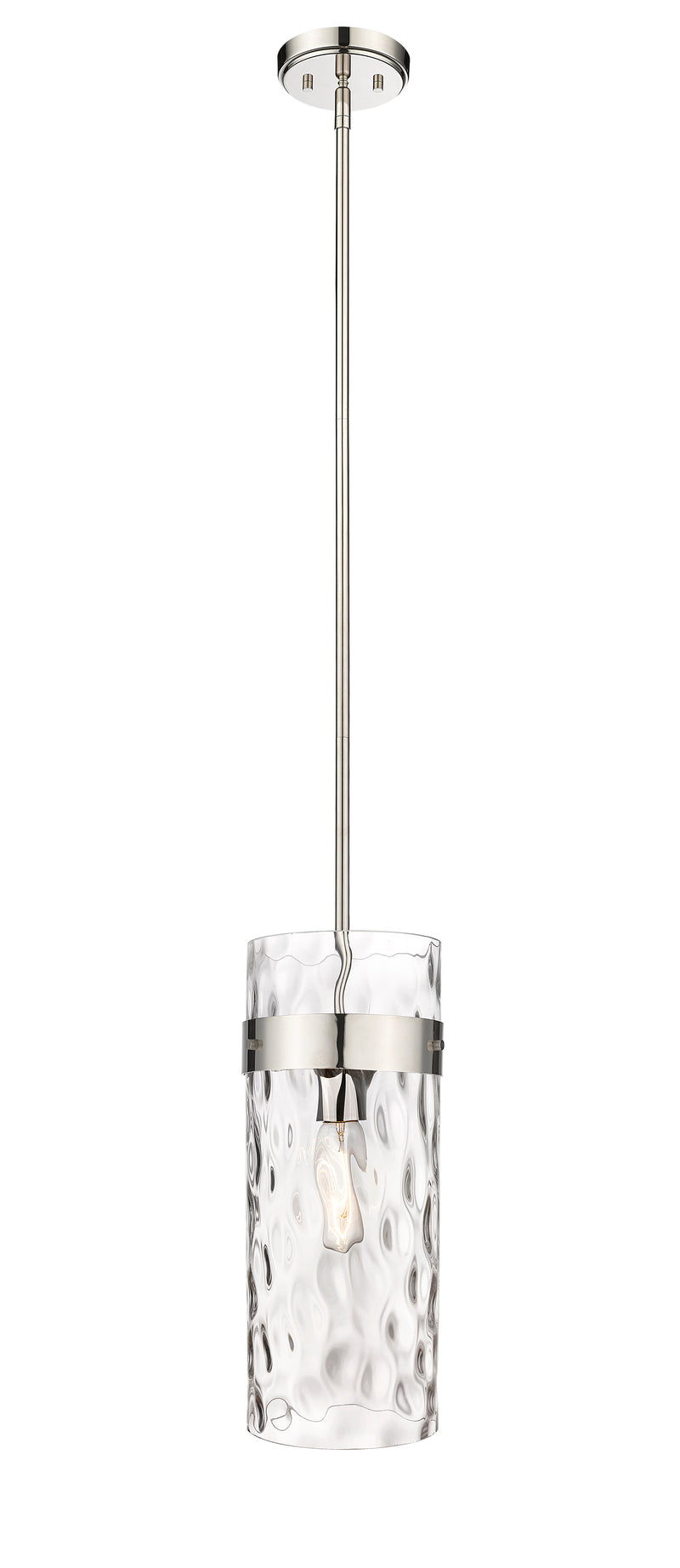 Fontaine 1 Light 6.5" Pendant in Polished Nickel