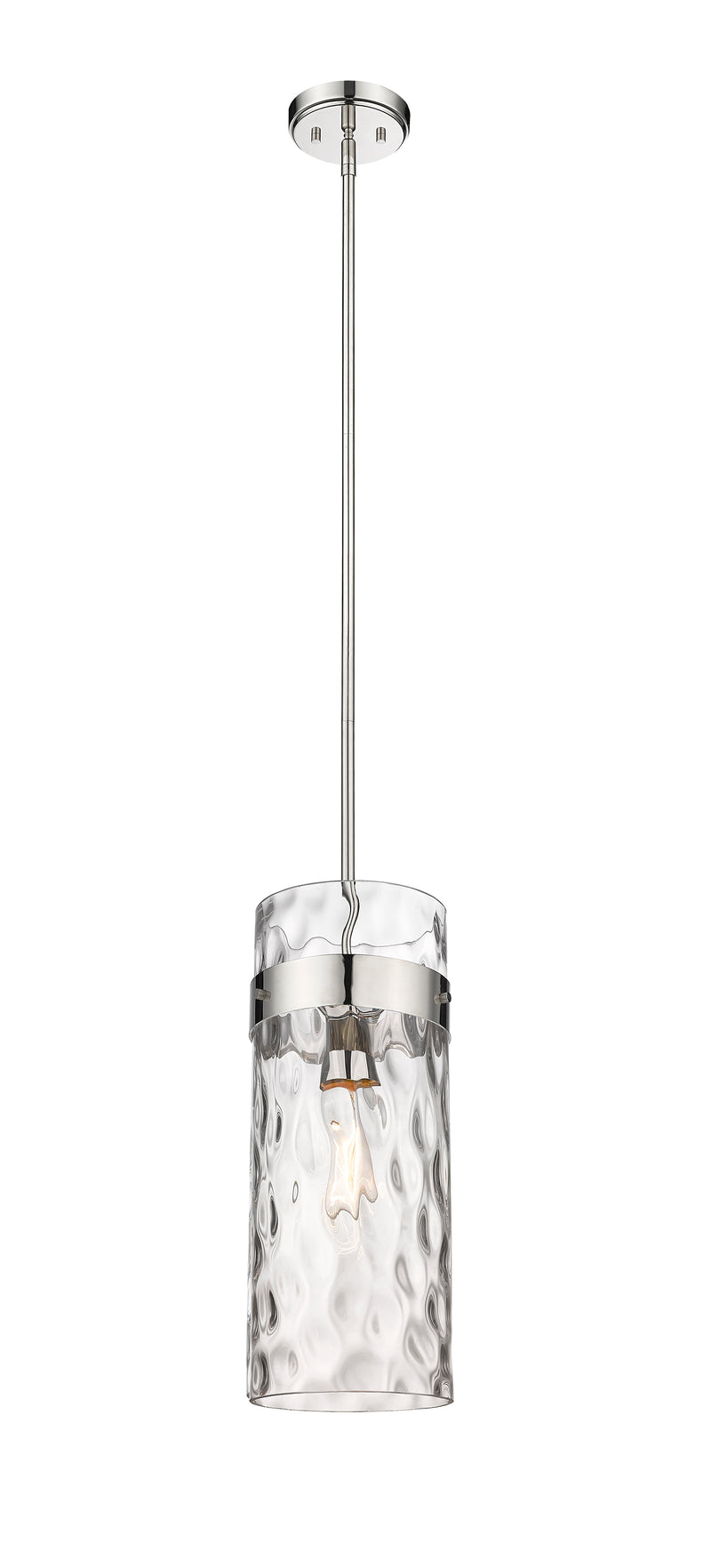 Fontaine 1 Light 6.5" Pendant in Polished Nickel