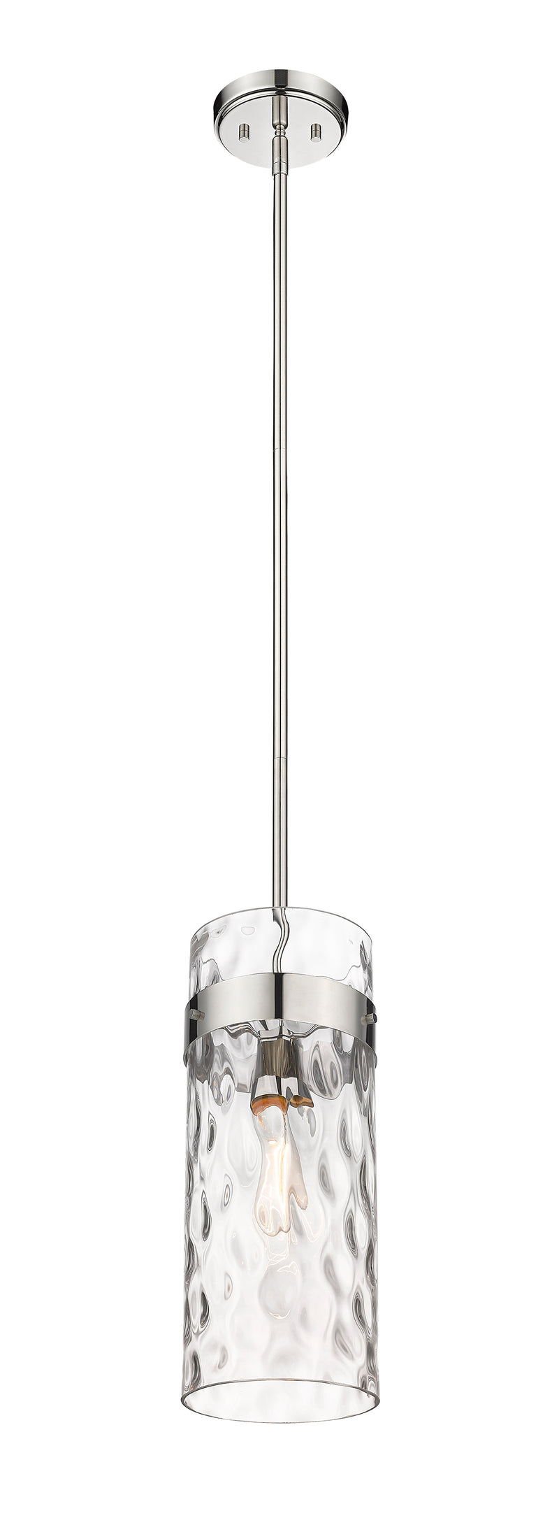Fontaine 1 Light 6.5" Pendant in Polished Nickel