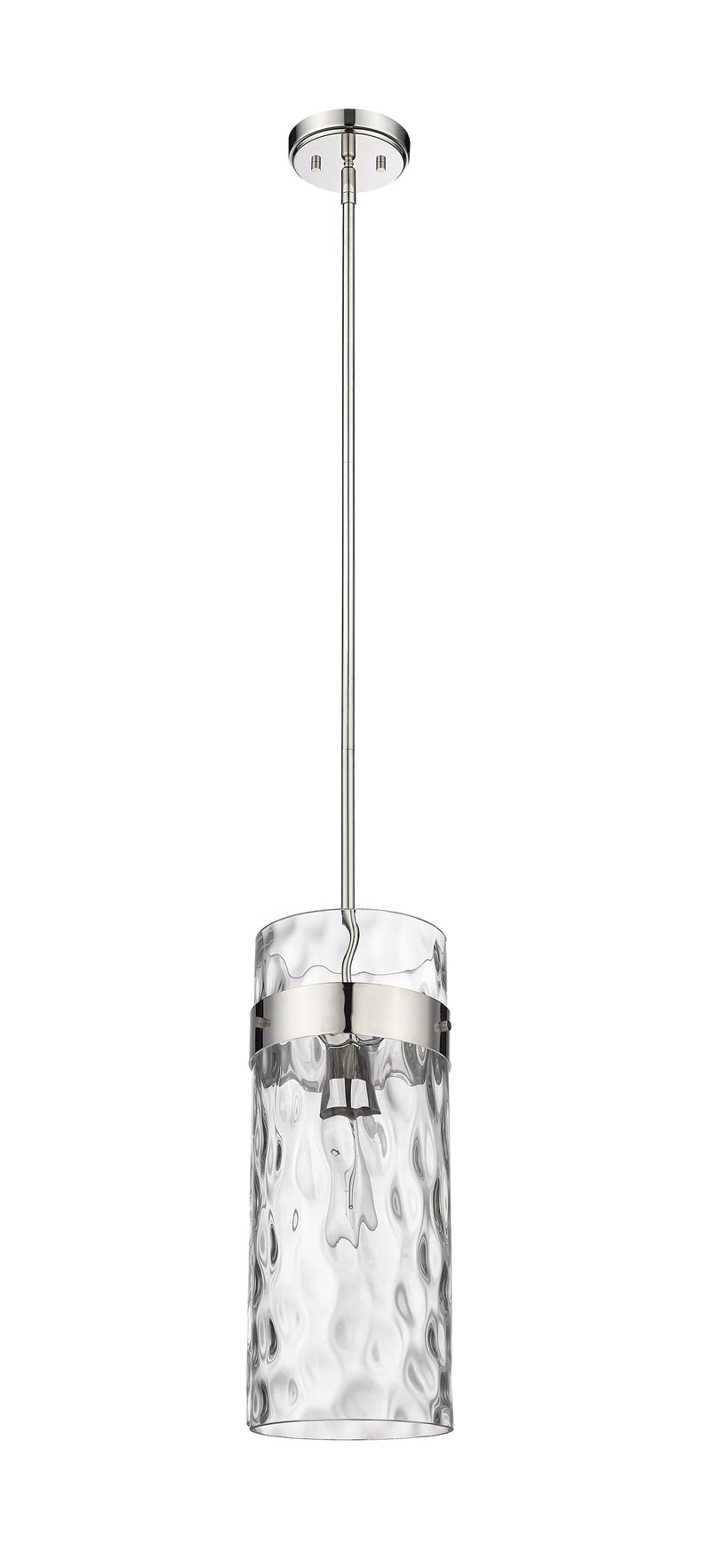 Fontaine 1 Light 6.5" Pendant in Polished Nickel