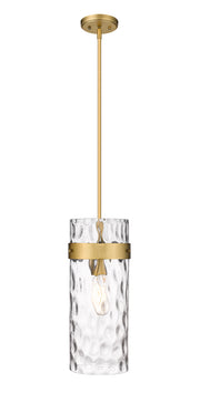 Fontaine 1 Light 6.5" Pendant in Rubbed Brass