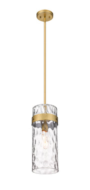 Fontaine 1 Light 6.5" Pendant in Rubbed Brass