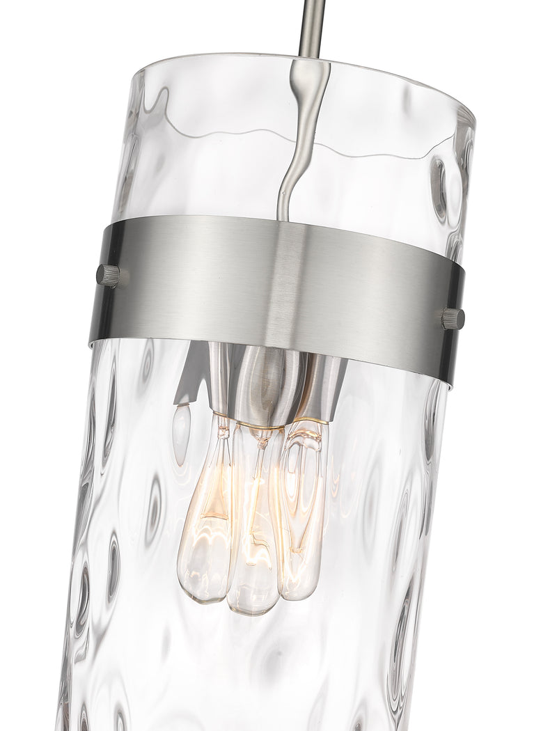 Fontaine 3 Light 9" Pendant in Brushed Nickel