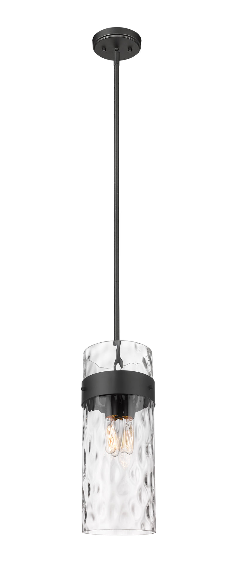 Fontaine 3 Light 9" Pendant in Matte Black