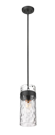 Fontaine 3 Light 9" Pendant in Matte Black