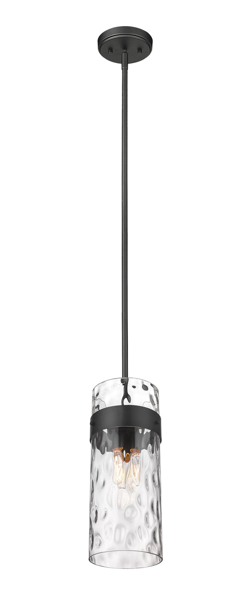 Fontaine 3 Light 9" Pendant in Matte Black