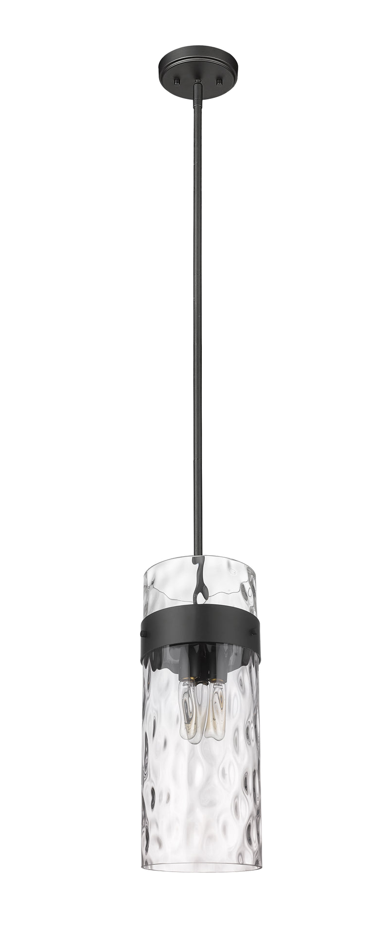 Fontaine 3 Light 9" Pendant in Matte Black