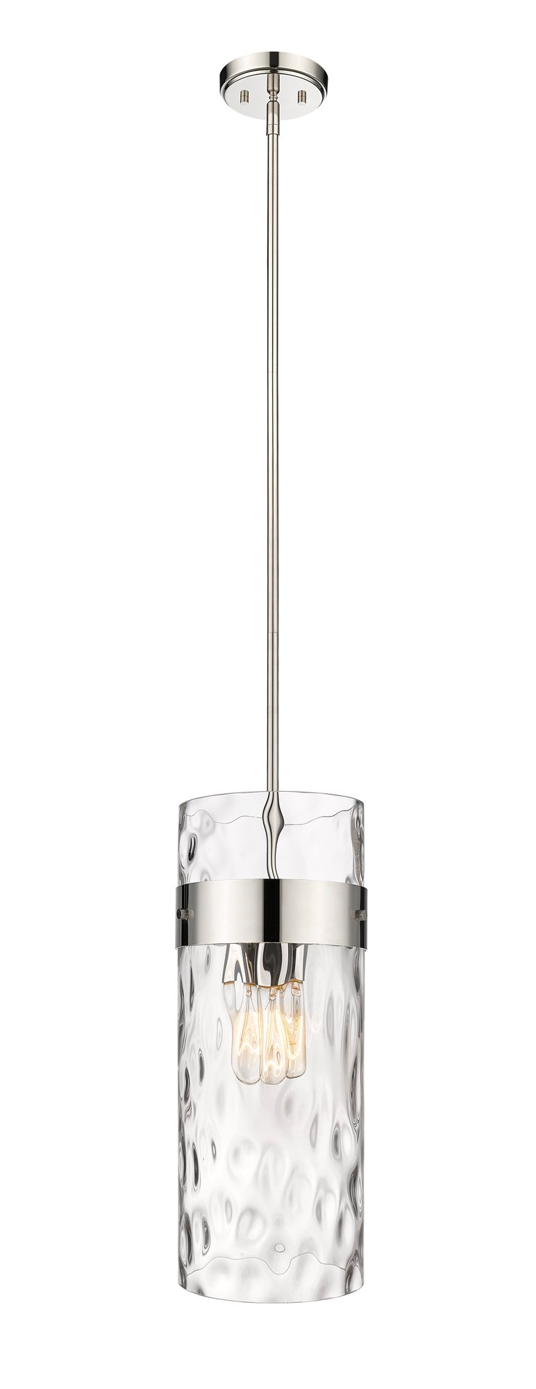 Fontaine 3 Light 9" Pendant in Polished Nickel