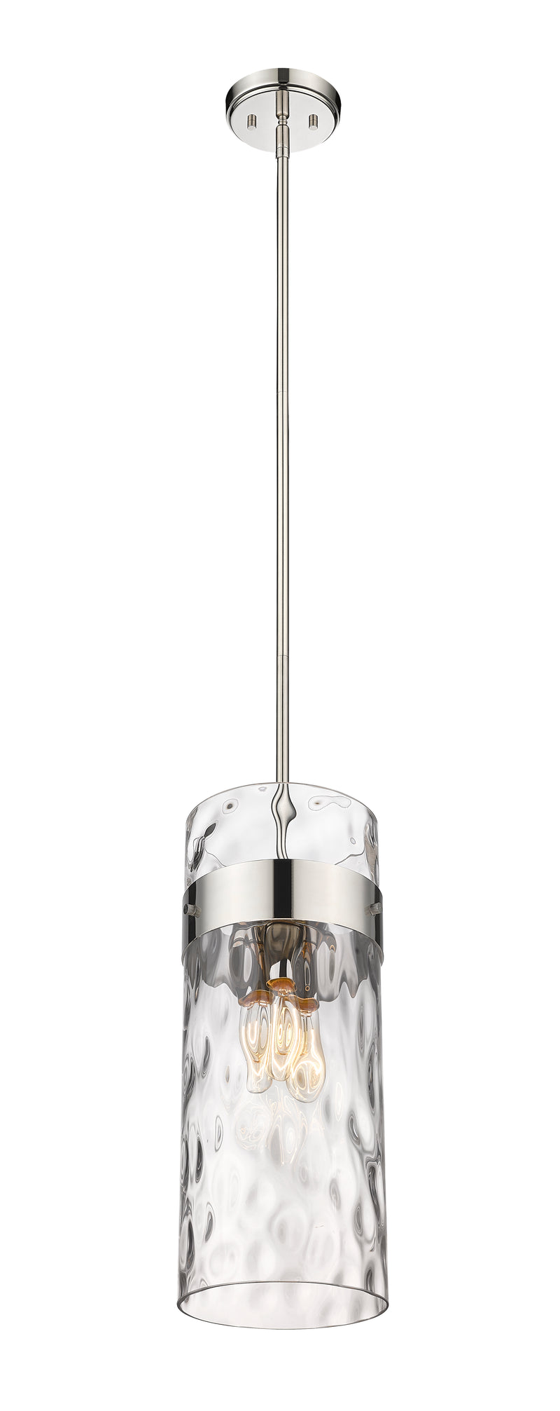 Fontaine 3 Light 9" Pendant in Polished Nickel