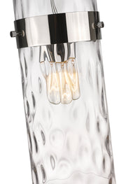 Fontaine 3 Light 9" Pendant in Polished Nickel