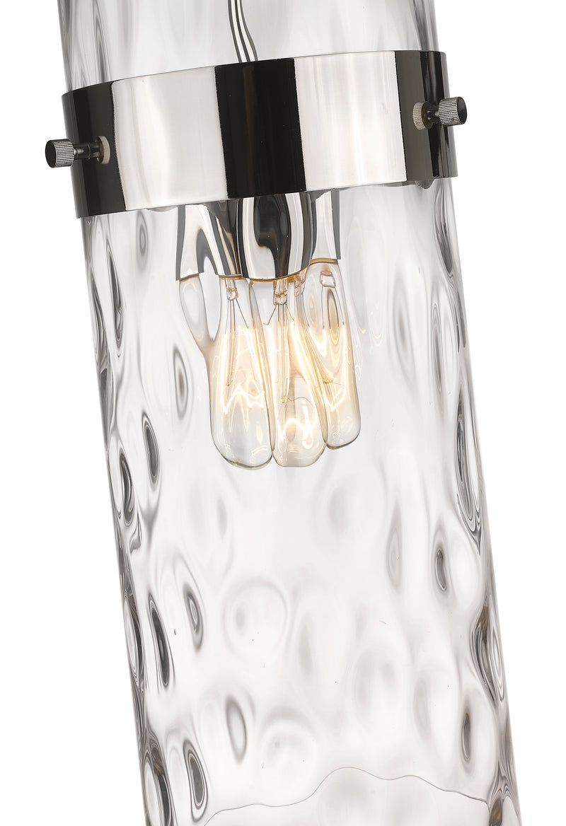 Fontaine 3 Light 9" Pendant in Polished Nickel