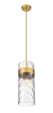 Fontaine 3 Light 9" Pendant in Rubbed Brass