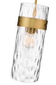 Fontaine 3 Light 9" Pendant in Rubbed Brass
