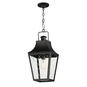 Storybook 1 Light Outdoor Pendant in Black