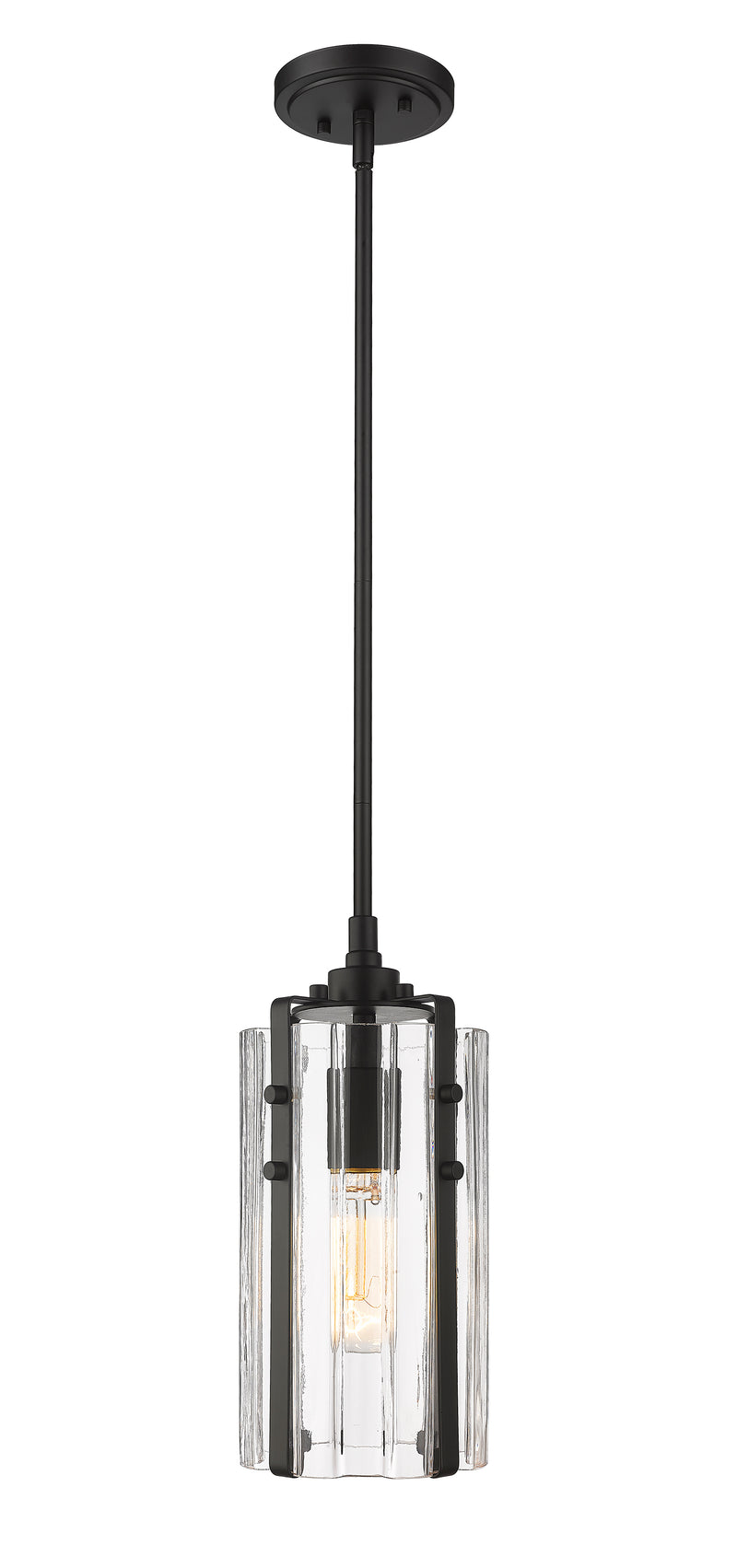 Alverton 1 Light 5.5" Pendant in Matte Black