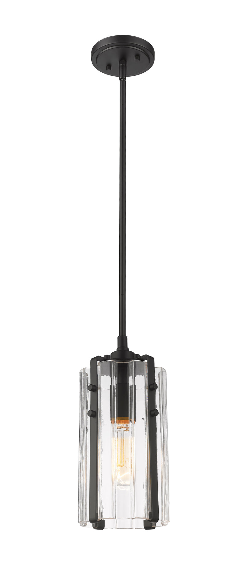 Alverton 1 Light 5.5" Pendant in Matte Black