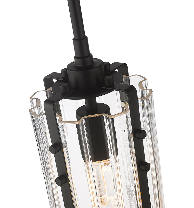 Alverton 1 Light 5.5" Pendant in Matte Black