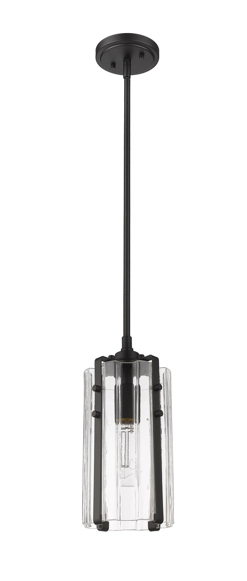 Alverton 1 Light 5.5" Pendant in Matte Black
