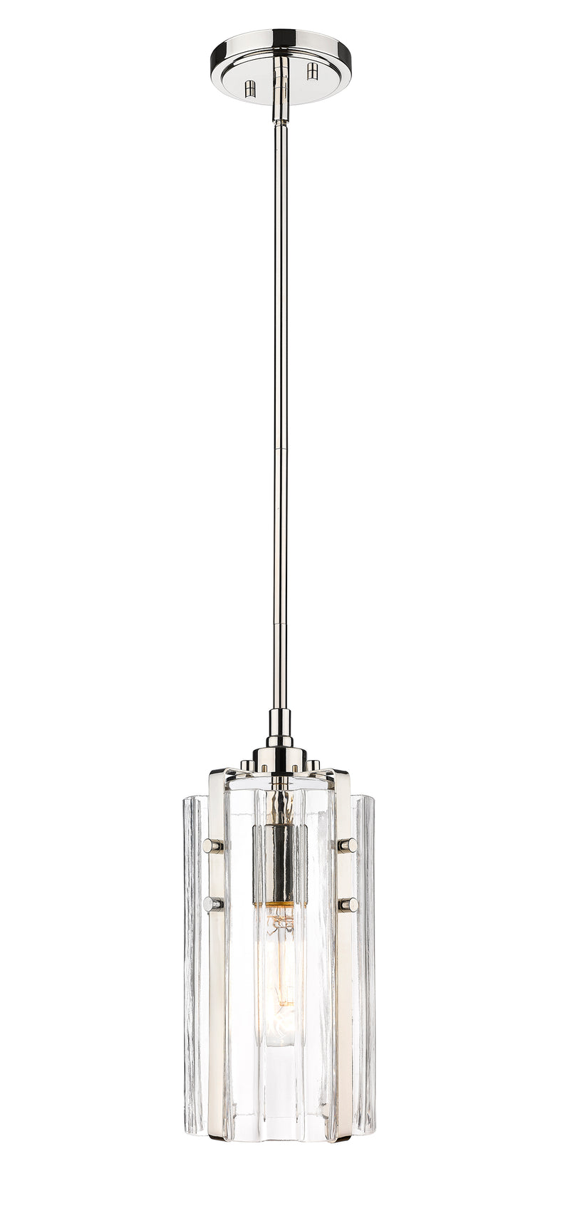 Alverton 1 Light 5.5" Pendant in Polished Nickel