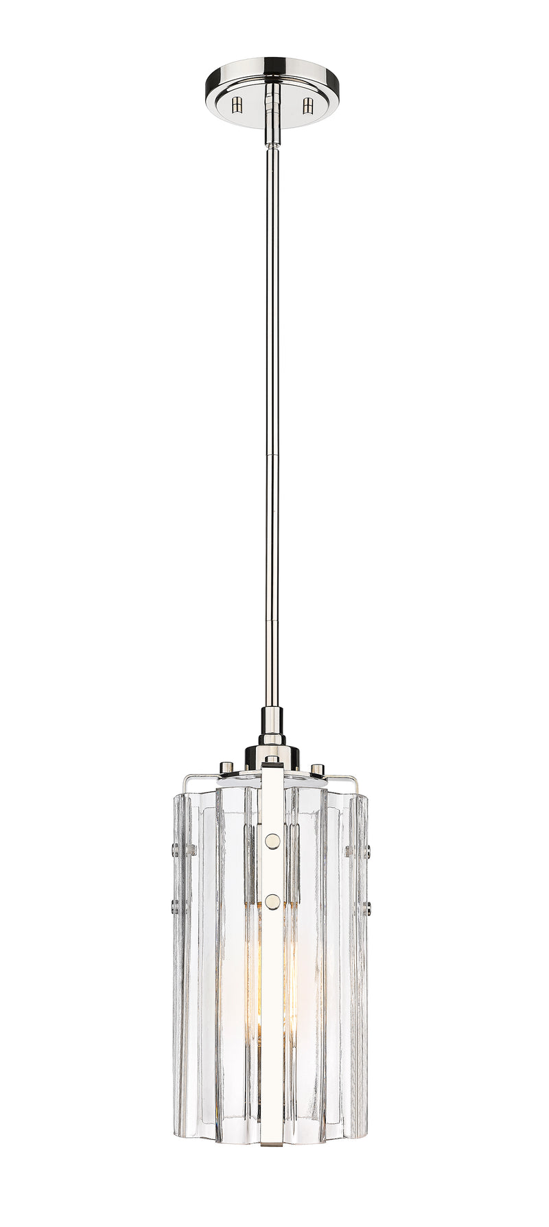 Alverton 1 Light 5.5" Pendant in Polished Nickel