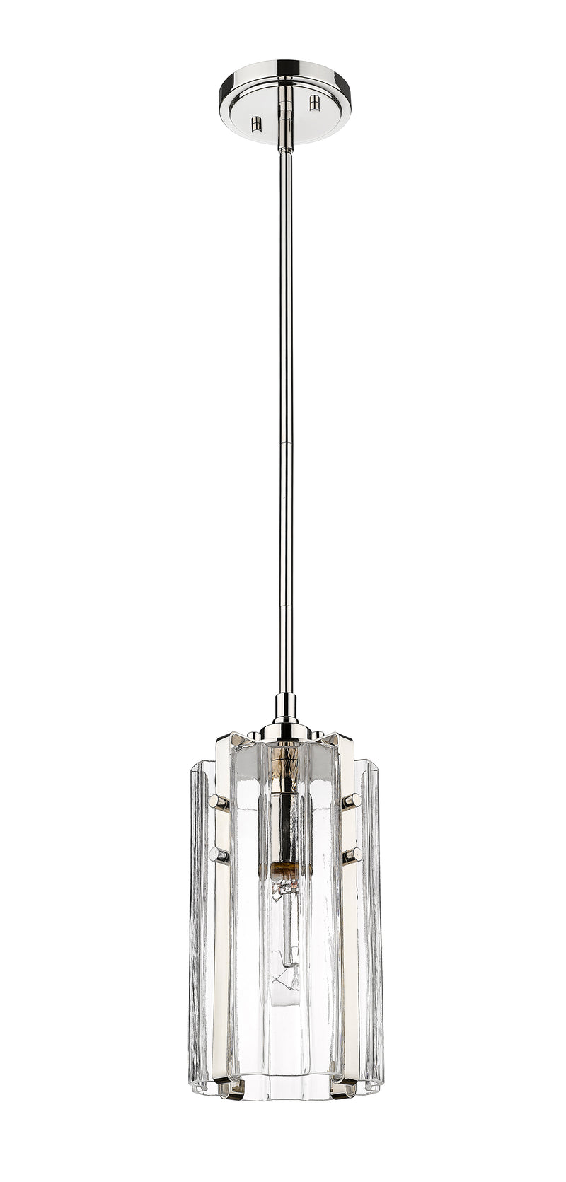 Alverton 1 Light 5.5" Pendant in Polished Nickel