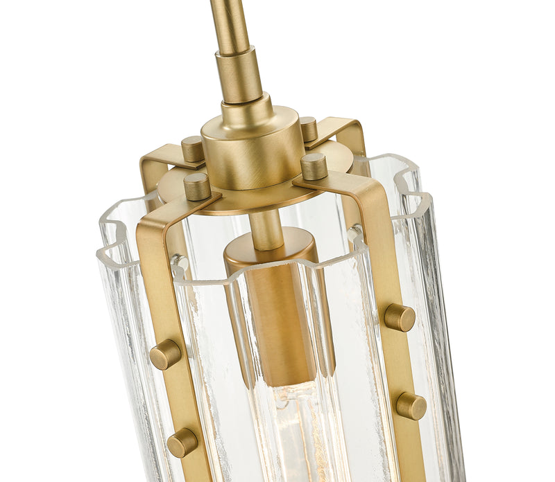 Alverton 1 Light 5.5" Pendant in Rubbed Brass
