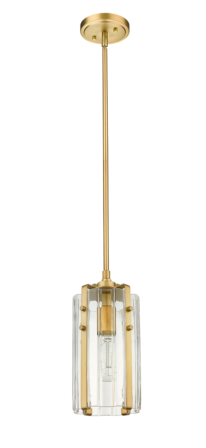 Alverton 1 Light 5.5" Pendant in Rubbed Brass