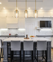 Alverton 1 Light 5.5" Pendant in Rubbed Brass in a room setting