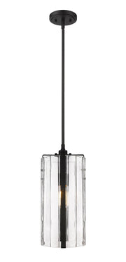 Alverton 1 Light 8" Pendant in Matte Black