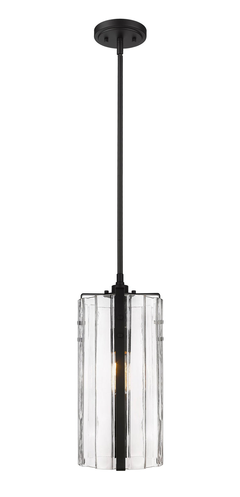 Alverton 1 Light 8" Pendant in Matte Black