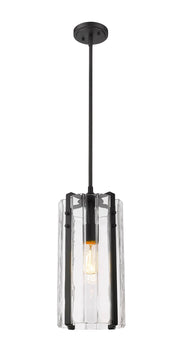 Alverton 1 Light 8" Pendant in Matte Black