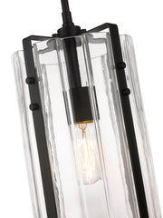 Alverton 1 Light 8" Pendant in Matte Black