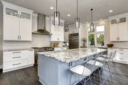 Alverton 1 Light 8" Pendant in Matte Black in a room setting