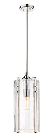 Alverton 1 Light 8" Pendant in Polished Nickel