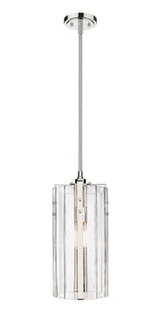 Alverton 1 Light 8" Pendant in Polished Nickel