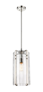 Alverton 1 Light 8" Pendant in Polished Nickel