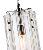 Alverton 1 Light 8" Pendant in Polished Nickel