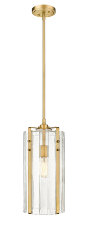 Alverton 1 Light 8" Pendant in Rubbed Brass