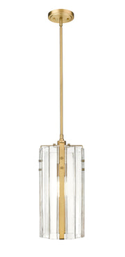 Alverton 1 Light 8" Pendant in Rubbed Brass