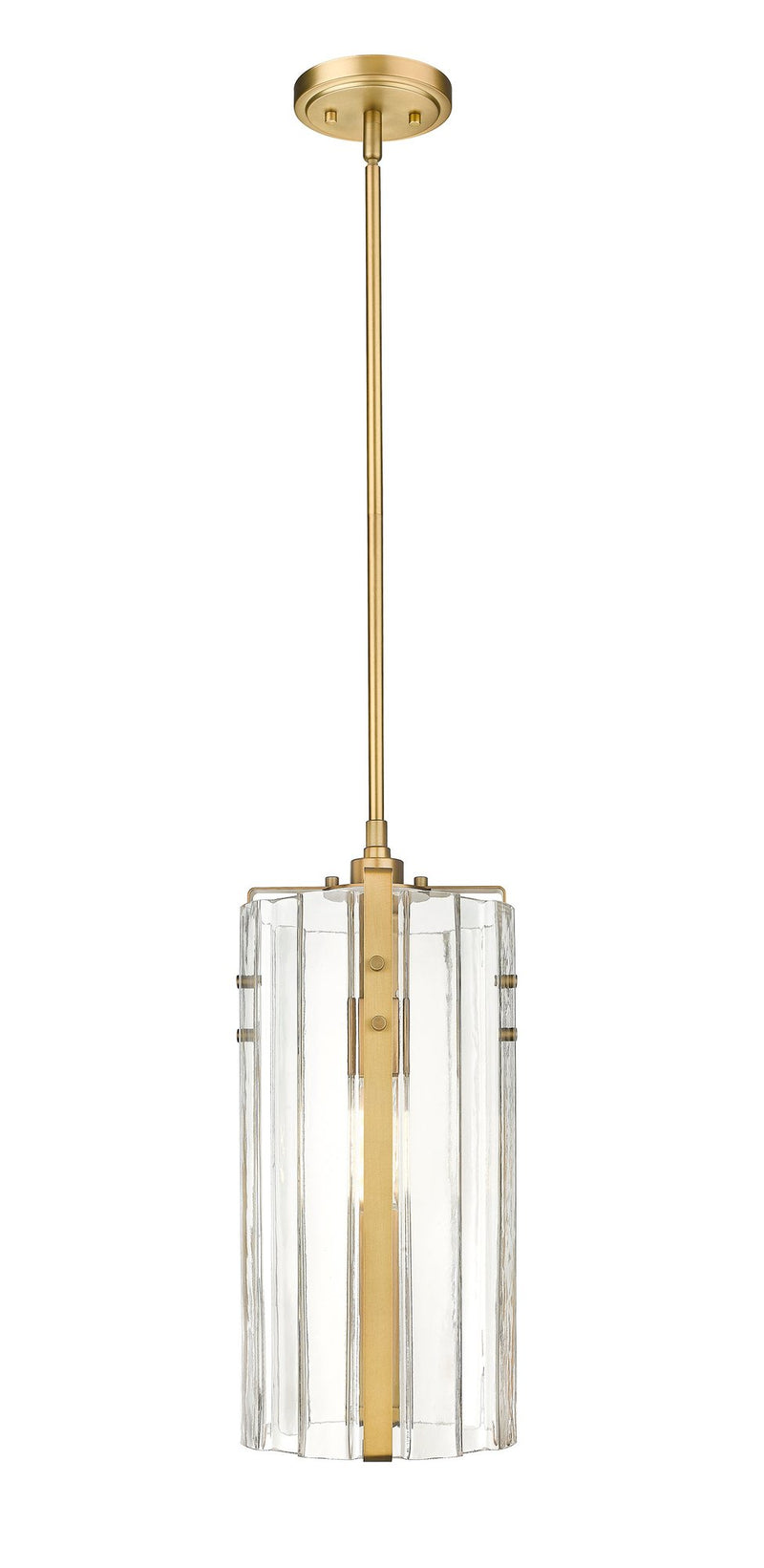 Alverton 1 Light 8" Pendant in Rubbed Brass